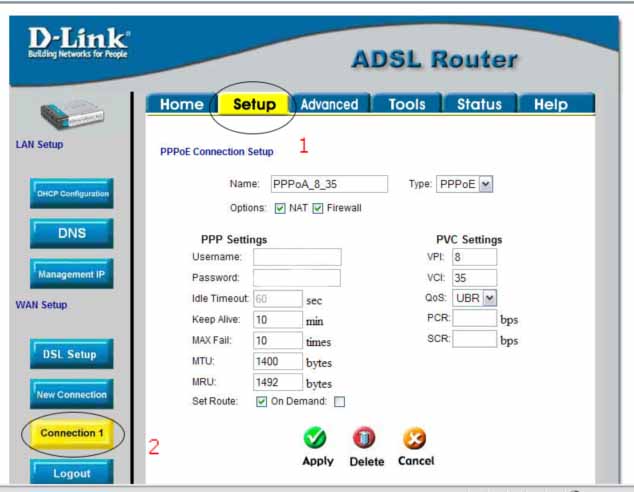 Настройка dsl 504t ru