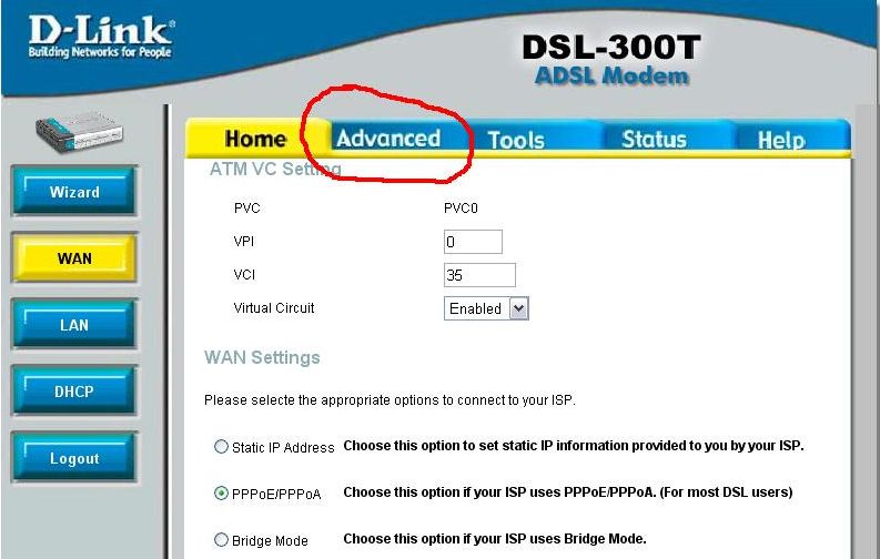 D link dsl 300t настройка