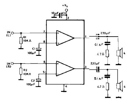 Ta8200ah схема усилителя